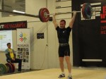 Daði Reynir Kristleifsson úr Lyftingafélagi Reykjavíkur lyfti 124 kg. í Jafnhendingu og setti íslandsmet í 77 kg. flokki karla.