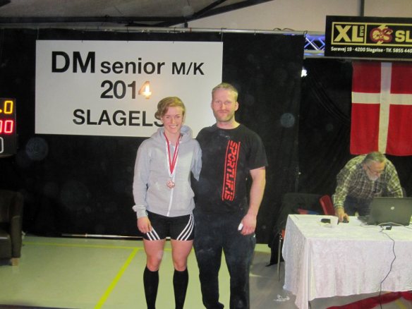 Eik Gylfadóttir og Guðmundur Borgar Ingólfsson eftir keppni á Danska meistaramótinu