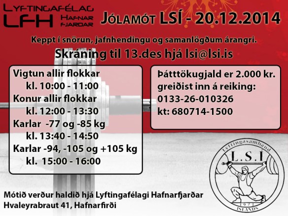 Jólamót LSÍ 2014