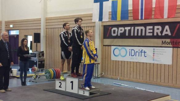 Einar Ingi og Guðmundur Steinn á verðlaunapalli.